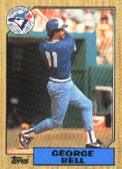 1987 Topps Baseball Cards      681     George Bell